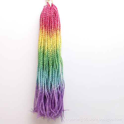24 inch Senegalese Twist Crochet Braid Hair Twist Wholesale Braiding Synthetic Hair Extension